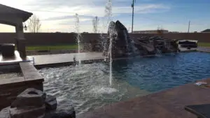 Custom pool with premium features.